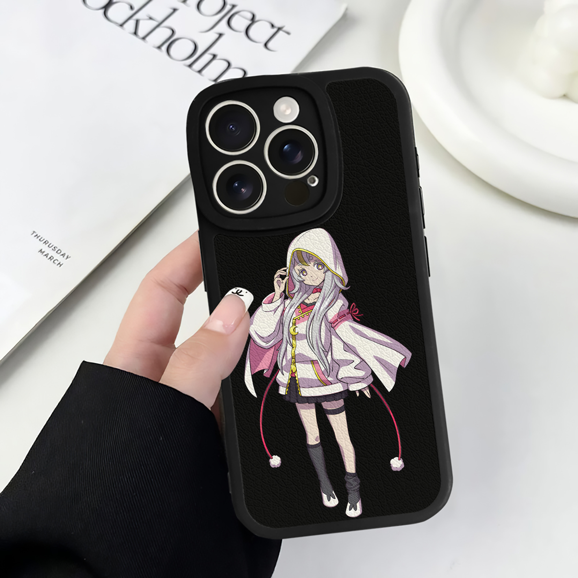 （画像用） 妖怪ウォッチ Yo-kai Watch 【iPhone 16シリーズ対応】シリコンスマホケース（レザー調） 材質：シリコン